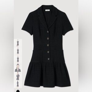 Sandro short tweed dress. Worn once! Amazing condition. Gorgeous!!!!!